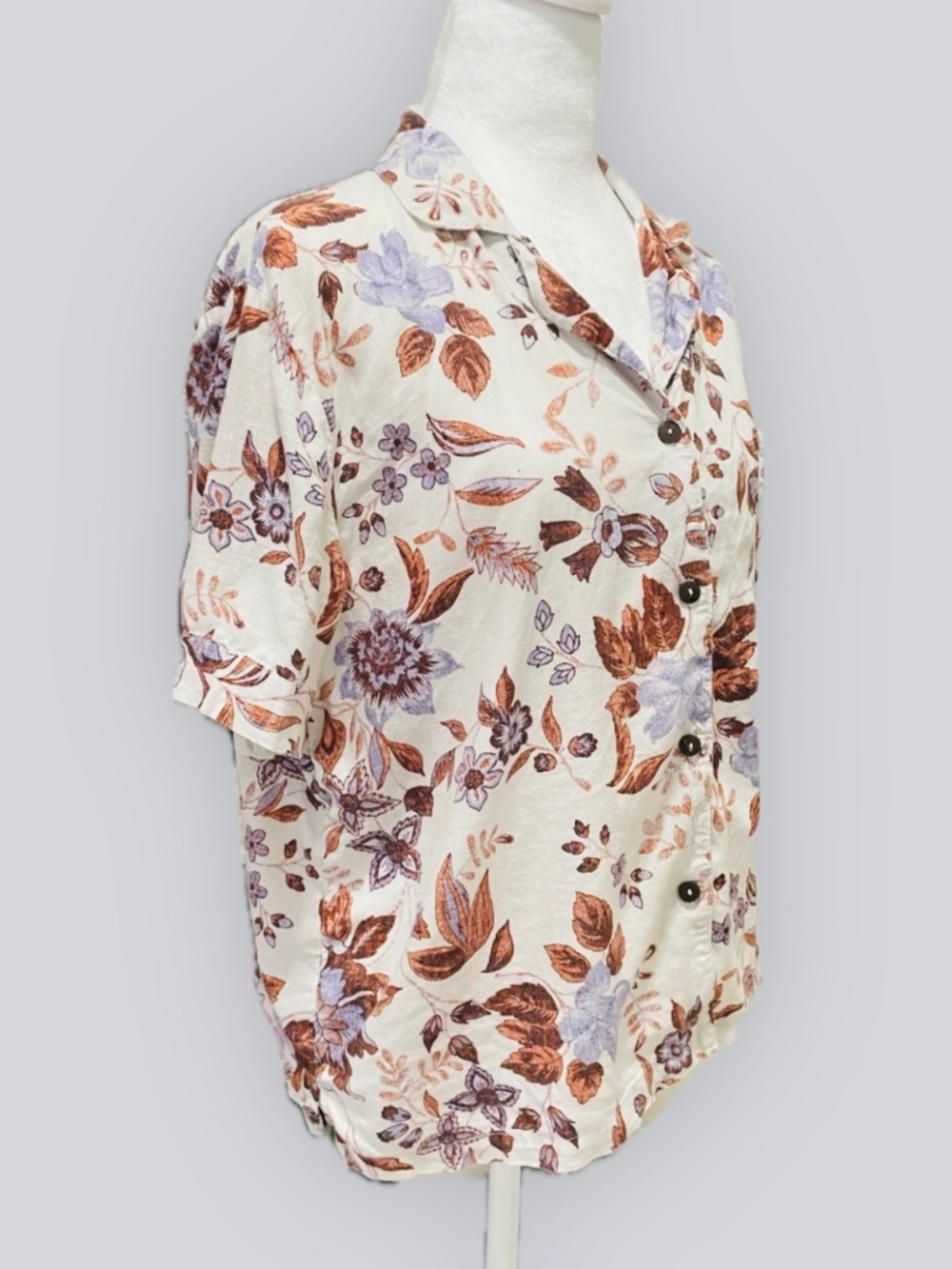 Linen Blend button down